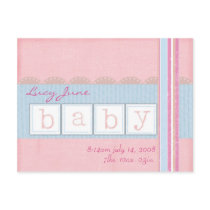 Lucy June Birth Announcement