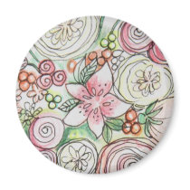 Lucy Round Magnet