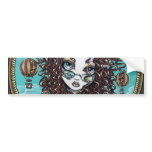 "Lucy" Steam Punk Air Balloon Fairy Art Sticker Bumper Sticker