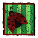 Lucy the Ladybug - folk art print