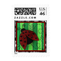 Lucy the Ladybug - postage stamp