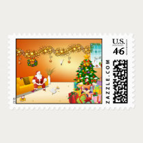 Lucy's Christmas Eve Postage postage by naturespaintbox Lucy's Christmas Eve Postage postage
