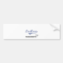 Ludlow Massachusetts City Classic Bumper Sticker