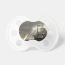 Ludolf Bakhuizen Dutch Vessels on a Stormy Sea Baby Pacifier
