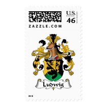 Ludwig Family Crest postage by coatsofarms Ludwig Family Crest postage