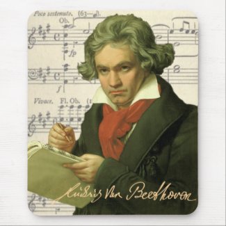 Ludwig Van Beethoven ~ Beethoven Collage mousepad
