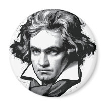 Ludwig van Beethoven Fridge Magnets