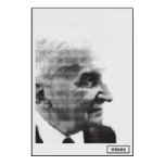 Ludwig von Mises Halftone Print