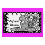 Luf You, Mama! Wombat Bear Mother's Day Card