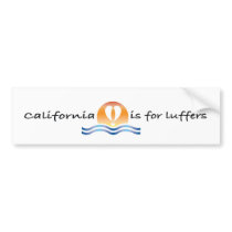 Luffers Sunset_California bumper sticker