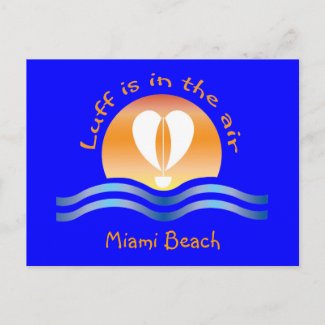 Luffers Sunset_Luff in air Miami Beach postcard postcard