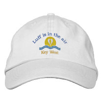 Luffers Sunset_Luff is in the air Key West Embroidered Baseball Cap