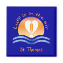 Luffers Sunset_Luff is in the air St. Thomas magnets