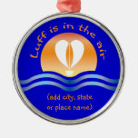 Luffers Sunset_Luff is in the air_template Christmas Tree Ornament