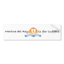 Luffers Sunset_Marina del Rey bumper sticker