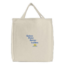 Luffers Sunset_Sailors Make Better embroidered bags by FUNauticals Luffers Sunset_Sailors Make Better embroidered bags