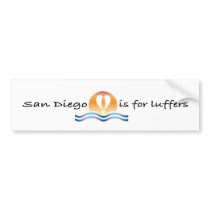 Luffers Sunset_San Diego bumper sticker bumper stickers