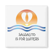 Luffers Sunset_Sausalito magnet