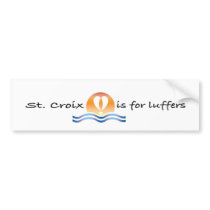 Luffers Sunset_St. Croix bumper sticker bumper stickers
