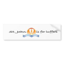 Luffers Sunset_St. John bumper sticker
