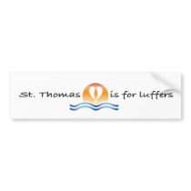 Luffers Sunset_St. Thomas bumper sticker