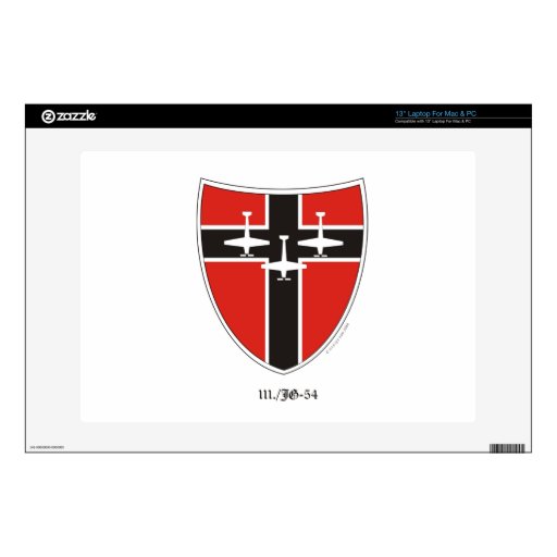 Luftwaffe JG-54 Squadron Logo Laptop Skin