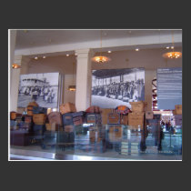 Luggage Ellis Island postcards