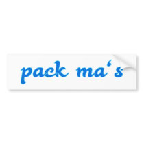 luggage ma's Bavaria Bavarian Bavarian Bumper Sticker