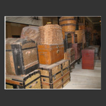 Luggage postcards
