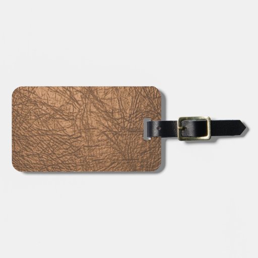 Luggage Tag w/ leather strap | Zazzle