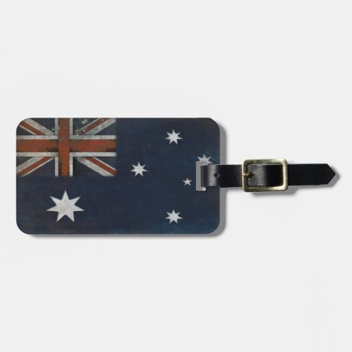 Luggage Tag with Flag from Australia Zazzle