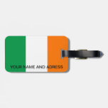 Luggage Tag with Flag of Ireland