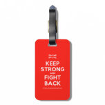 [UK Flag] keep strong and fight back  Luggage Tags