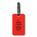 [Electric guitar] keep calm and rock out  Luggage Tags