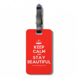 [Knitting crown] keep calm and stay beautiful  Luggage Tags