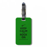 [Electric guitar] keep calm and rock on  Luggage Tags