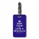 [Crown] keep calm and love a newallo  Luggage Tags