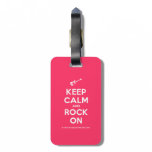 [Electric guitar] keep calm and rock on  Luggage Tags