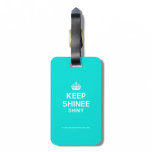 [Crown] keep shinee shiny  Luggage Tags