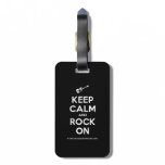 [Electric guitar] keep calm and rock on  Luggage Tags