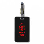[Electric guitar] keep calm and rock on  Luggage Tags