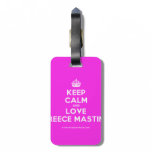 [Crown] keep calm and love reece mastin  Luggage Tags