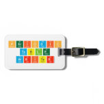Periodic Table Writer Luggage Tags