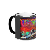 Lukasmarkt Mayen, Berg und Talbahn mugs by Rainmountain Lukasmarkt Mayen, Berg und Talbahn mugs