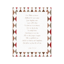 Luke 11:2-4 Our Father.. Stretched Canvas Print