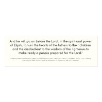 Luke 1:17 NIV - Customized - Customized business cards by MoscowTeenQuizzers Luke 1:17 NIV - Customized - Customized business cards