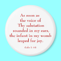 Luke 1: 44 magnets by Artists4God Luke 1: 44 magnets