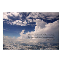 Luke 21:33 Scripture Poster (Version C) posters