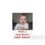 Luke FIRST DOWN! cards