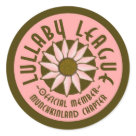 round_sticker - For the cute little munchkin in your life.  Lullaby League Shirts, Hats, and Buttons.